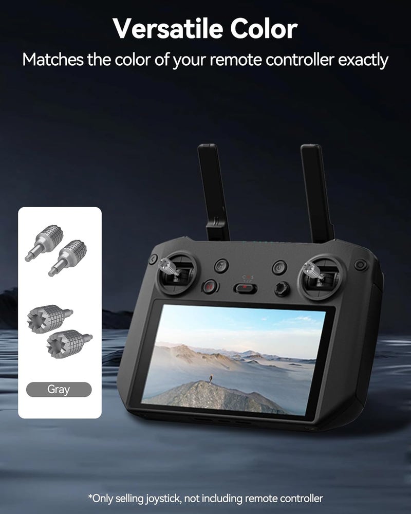 LKTOP 2 Pairs Controller Stick Replacement Joystick for DJI 𝗥𝗖 𝗣𝗿𝗼, 𝗙𝗣𝗩 𝗥𝗲𝗺𝗼𝘁𝗲 𝗖𝗼𝗻𝘁𝗿𝗼𝗹𝗹𝗲𝗿 𝟮/𝟯, Thumb Rocker for DJI Mini 3 Pro, Air 2S, Mavic 3/Pro/Classic/Cine, Avata/2, FPV - Image 3